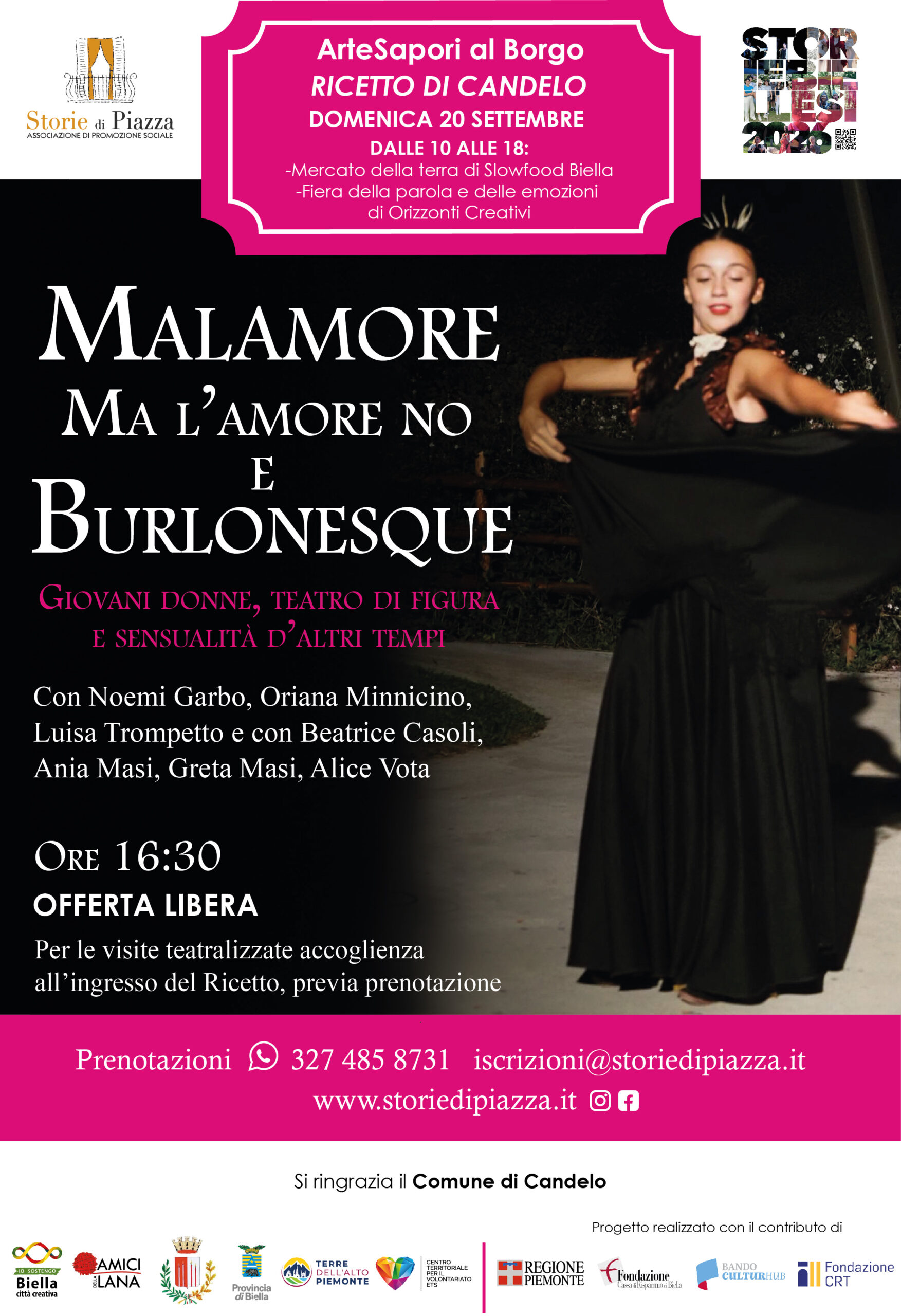 Malamore no l’amore e Burlonesque – 20 settembre 2026